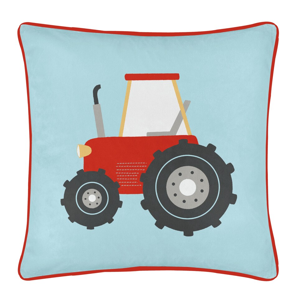 image 1 of Bedlam Farmyard Friends Filled Cushion Blue
