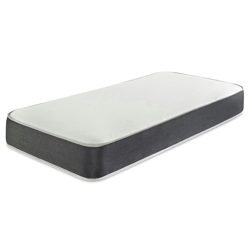image 1 of Linear Cool Touch Hybrid Mattress - 20cm Deep, Soft Firmness Grey | Single
