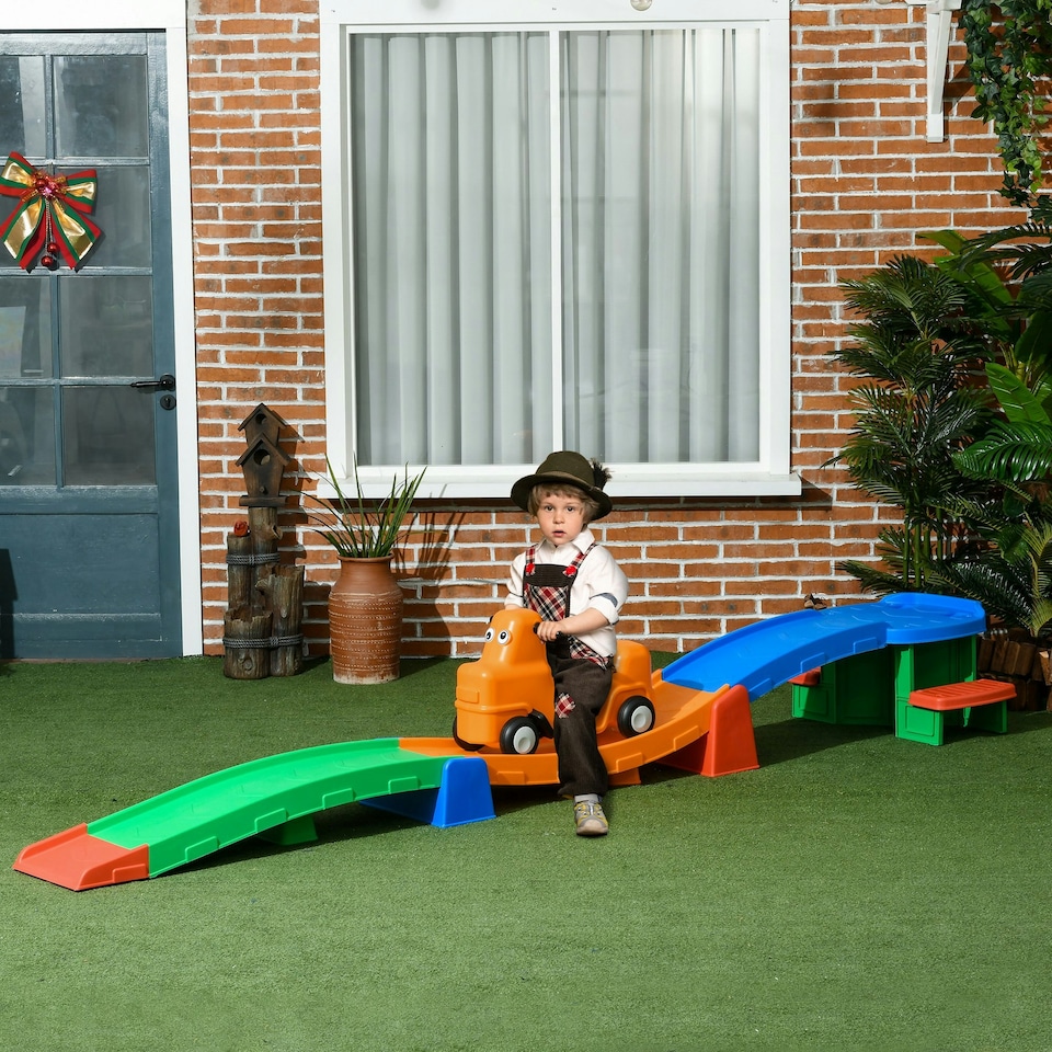 image 1 of AIYAPLAY 3(m) 4 Pieces Up and Down Kids Rollercoaster, for Ages 2-5 Years
