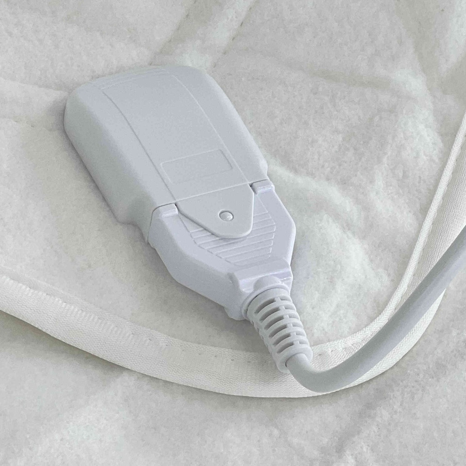 image 1 of Machine Washable Single Electric Blanket Heated Underblanket 3 Heat Settings | White
