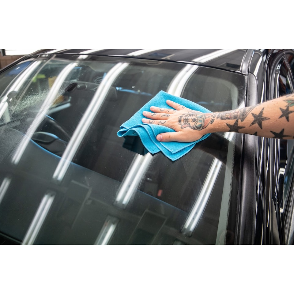 image 1 of Meguiar's Perfect Clarity Glass Towel 6/CV 16 x 16 Blue X190301EU