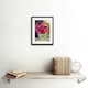 image 2 of Anemone Flower Bouquet In Vase Floral Still Life 9x7" Black Framed Wall Art Print