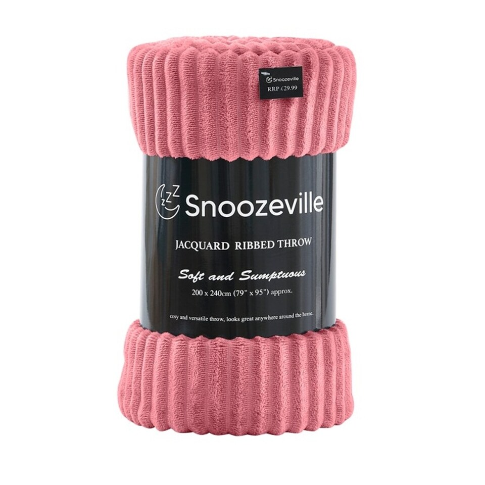 image 1 of Large Ribbed Fleece Throw Blanket – Supersoft, Cosy & Stylish | 200 x 240cm