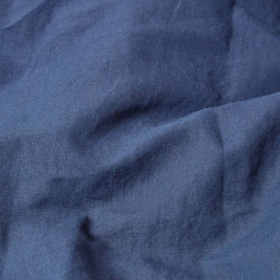 image 1 of Homescapes Navy Linen Fitted Cot Sheet 60 x 120 cm, Pack of 2 | Blue | One Size