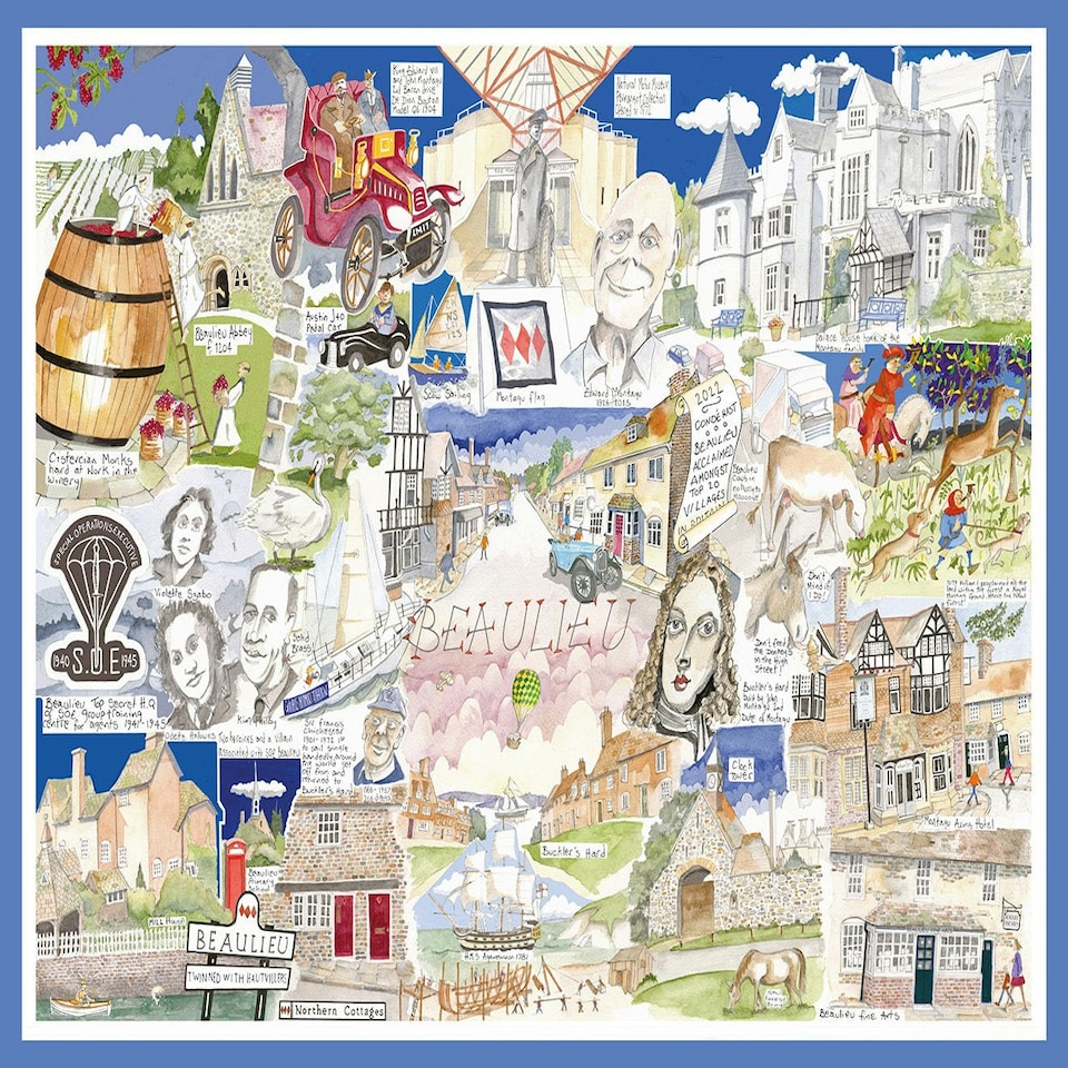 image 1 of Beaulieu - Tim Bulmer 1000 Piece Jigsaw Puzzle
