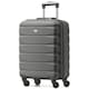 image 1 of Flight Knight Cabin Suitcase 56x36x23cm - 30+ Airlines Approved - British Airways, EasyJet- Lightweight 4 Wheel Carry On Hard Shell Hand Luggage Grey | Charcoal | Cabin Bag