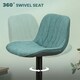 image 5 of HOMCOM Bar Stools Set of 2, Modern Armless Bar Chairs Blue