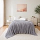 image 1 of Large Ribbed Fleece Throw Blanket – Supersoft, Cosy & Stylish | 200 x 240cm