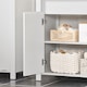 image 9 of SoBuy Compact Under Sink Cabinet with Adjustable Shelf, White, 23.6x13.4x25.8 inches, 14.3 kg - BZR101-W