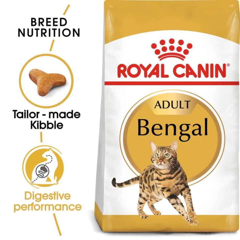 image 1 of Royal Canin Bengal Adult Dry Cat Food - 400 g Tailored Nutrition with Y-shaped Kibble | Multi | 400g | 1