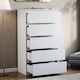 image 2 of Vida Designs Denver 5 Drawer Chest of Drawers Bedroom Storage, White