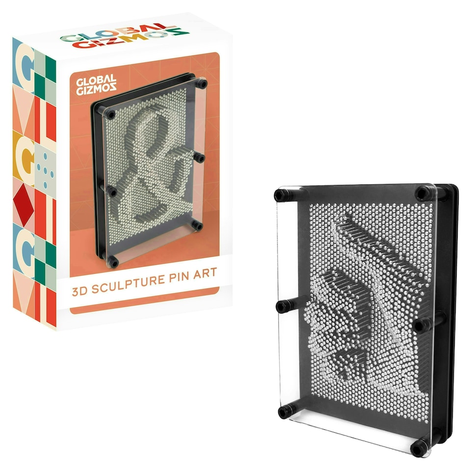 image 1 of Pin Art Gadget - 7x5" Metal