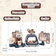image 7 of Pretend Kitchen Coffee Playset with Cash Register, Coffee Maker & Accessories - Toddler Role Play Toy for Kids 3 plus
