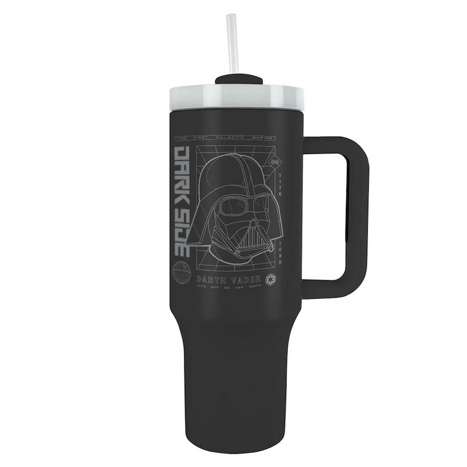 image 1 of Star Wars Darth Vader 1.2L Travel Mug - Black/White - One Size Black