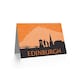 image 2 of Cityscape Edinburgh Scotland Orange Scottish Scotland Card