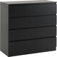 image 1 of Malvern 4 Drawer Chest Black