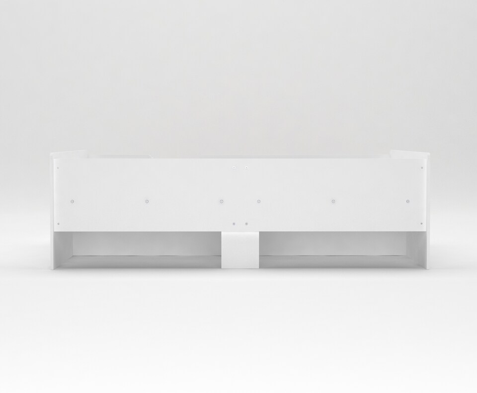 image 1 of Kidsaw, Cabin Bed with Cubes and Pullout Drawer, White/Oak