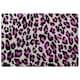 image 1 of Pink Fluffy Leopard Rug | Multi