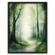 image 1 of Sage Green Springtime By Kath Raymond Forest Black Framed Wall Art Print A4