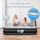 image 4 of Get Fit Air Bed With Built In Electric Pump - Premium Double Airbed - Quick Blow Up Bed With Headboard & Free Inflatable Pillow | Black | Black / Grey | 1
