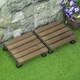 image 6 of Outsunny 2 Pack Plant Stand with Wheels Flowerpot Holder Indoor & Outdoor Use