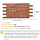 image 8 of NOVECRAFTO 3D Vintage Rustic Wall Panels – 6 PVC Sheets, Covers 2.76 sqm (29.76 sq ft), 96x48cm Each – Decorative Brick Effect Cladding in Rustic Style