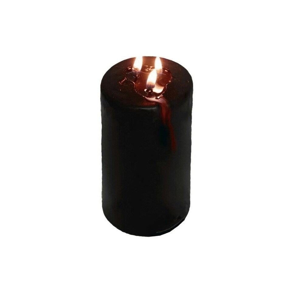 image 1 of Something Different Vampire Tears Pillar Candle - Black - 15cm x 7cm x 7cm