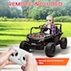 image 7 of AIYAPLAY Kids Ride on Car, 12V Battery Powered Electric Truck with Remote Control, 4 Suspension Wheels, Horn, Lights, Music, USB, for Ages 3-5 Years, Black