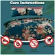image 6 of VELVETIO Flora Printed Duvet Cover Set Reversible Polycotton Easy Care Beddings Purple | Double