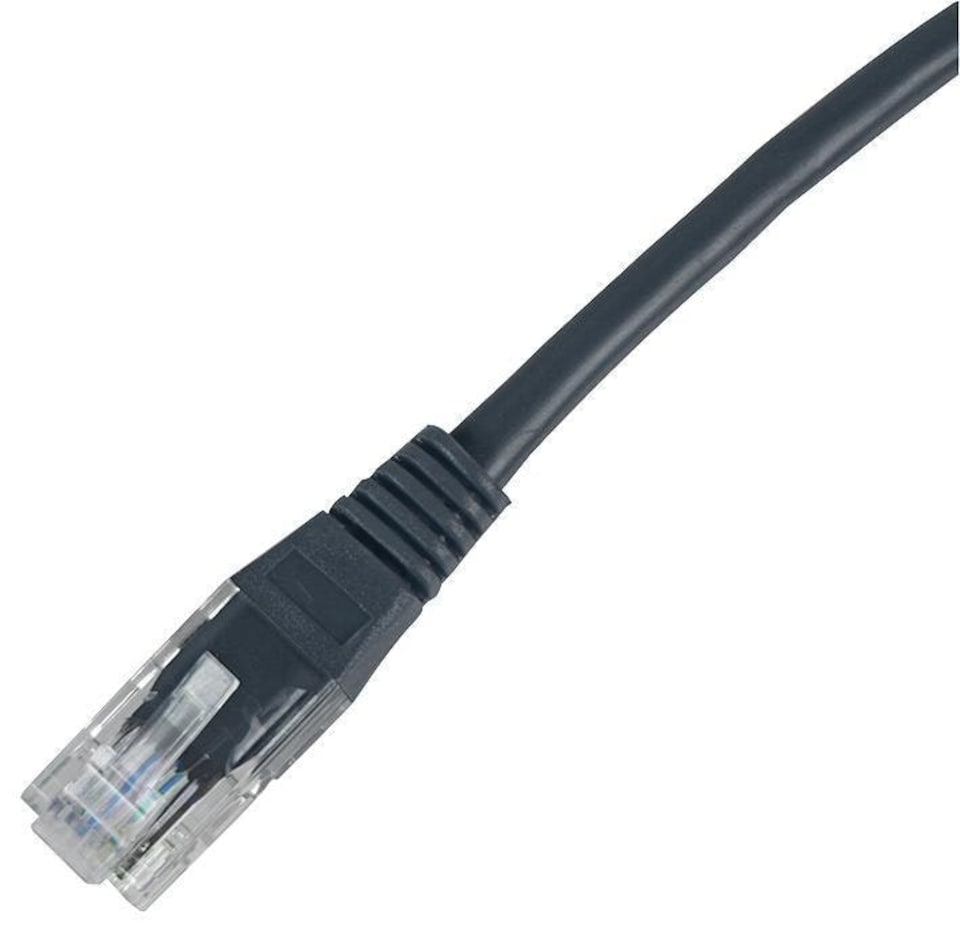 CONNECTIX CABLING SYSTEMS - 1m Black Cat5e UTP Ethernet Patch Lead