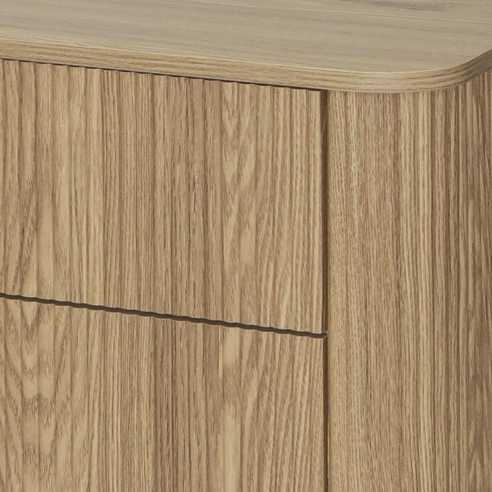 image 1 of Winthorpe Chest Of 4 Drawer Oak Bedroom Storage Organiser Cabinet