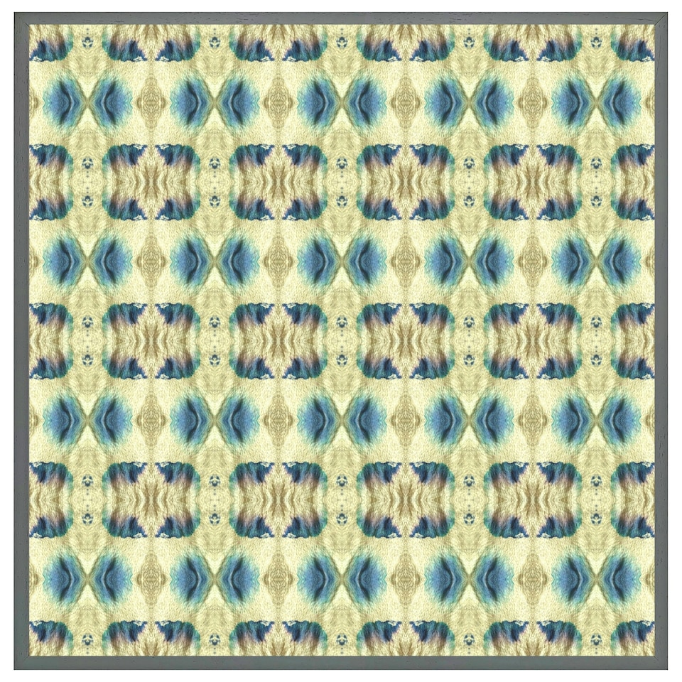 image 1 of Psychedelic geometric pattern (Picutre Frame) Brown | M