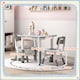 image 7 of AIYAPLAY 3 Pcs Height Adjustable Kids Table and Chair Set for Playroom - Grey