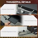 image 5 of Outsunny Portable Tabletop Gas BBQ Grill Barbecue w/ 2 Burner Lid Thermometer