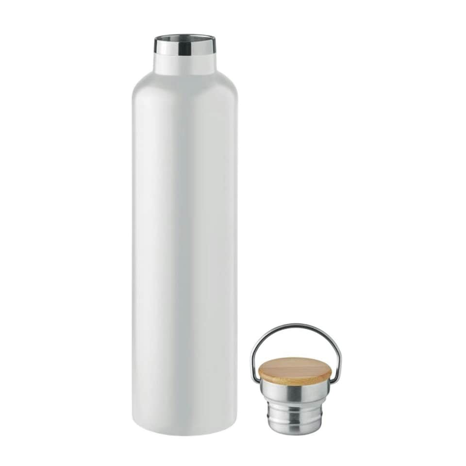 image 1 of MidOcean Helsinki Large Double Wall 1L Flask - White - One Size White | One Size