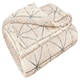 image 1 of Intimates Vera Foil Printed Geometric Throw - 145cm x 200cm Cream