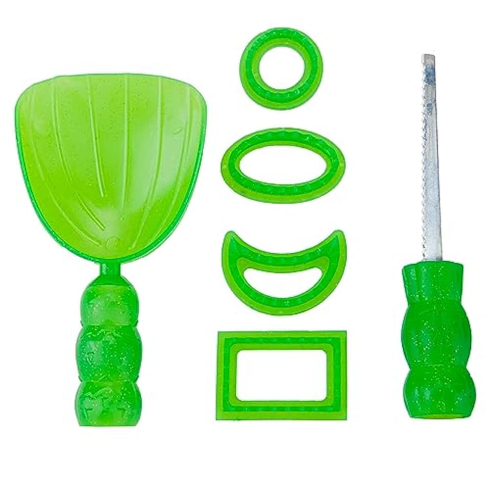 image 1 of VFM e-Store 6-Piece Halloween Pumpkin Carving Set - Carver, Scoop, 4 Cutting Shapes