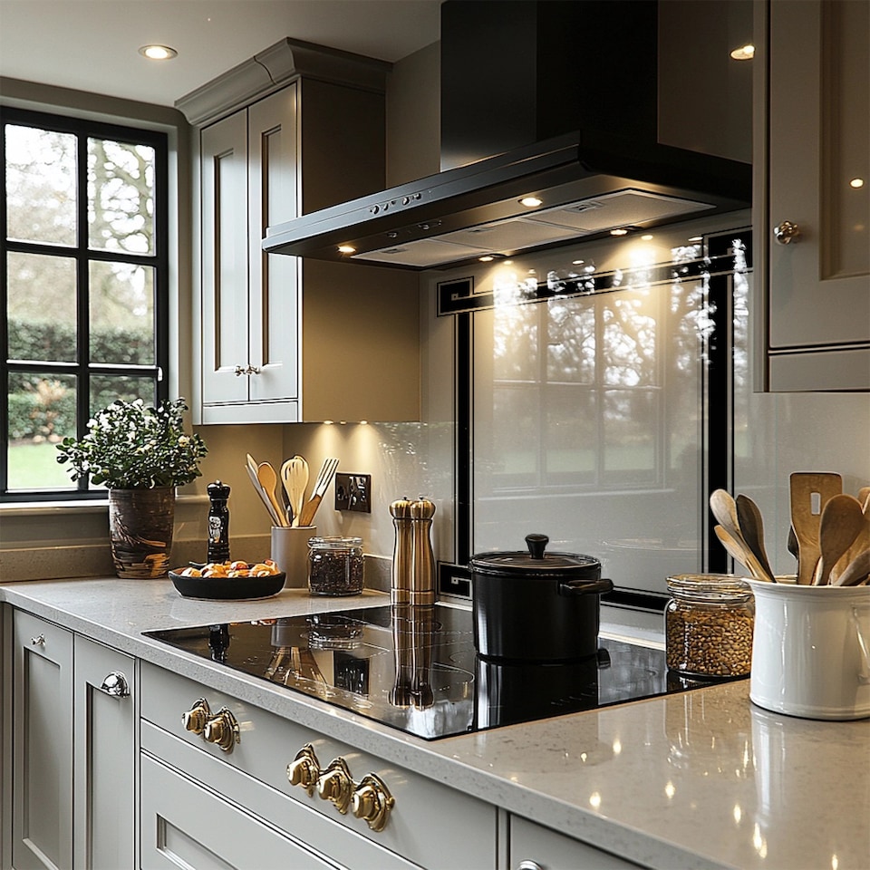 image 1 of Greek Frame Splash Back | White