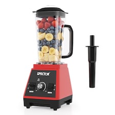 Spector 2L Commercial Blender Mixer Food Processor | Red | Red