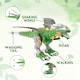 image 4 of Alivio Fire-Breathing Dinosaur Toy with Lights & Sounds (Green & White, Pack of 2)