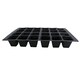 image 4 of 24 Cell Plant Trays Bedding Plant Pack Plastic Inserts Seed Tray Pots- 12 Trays Black