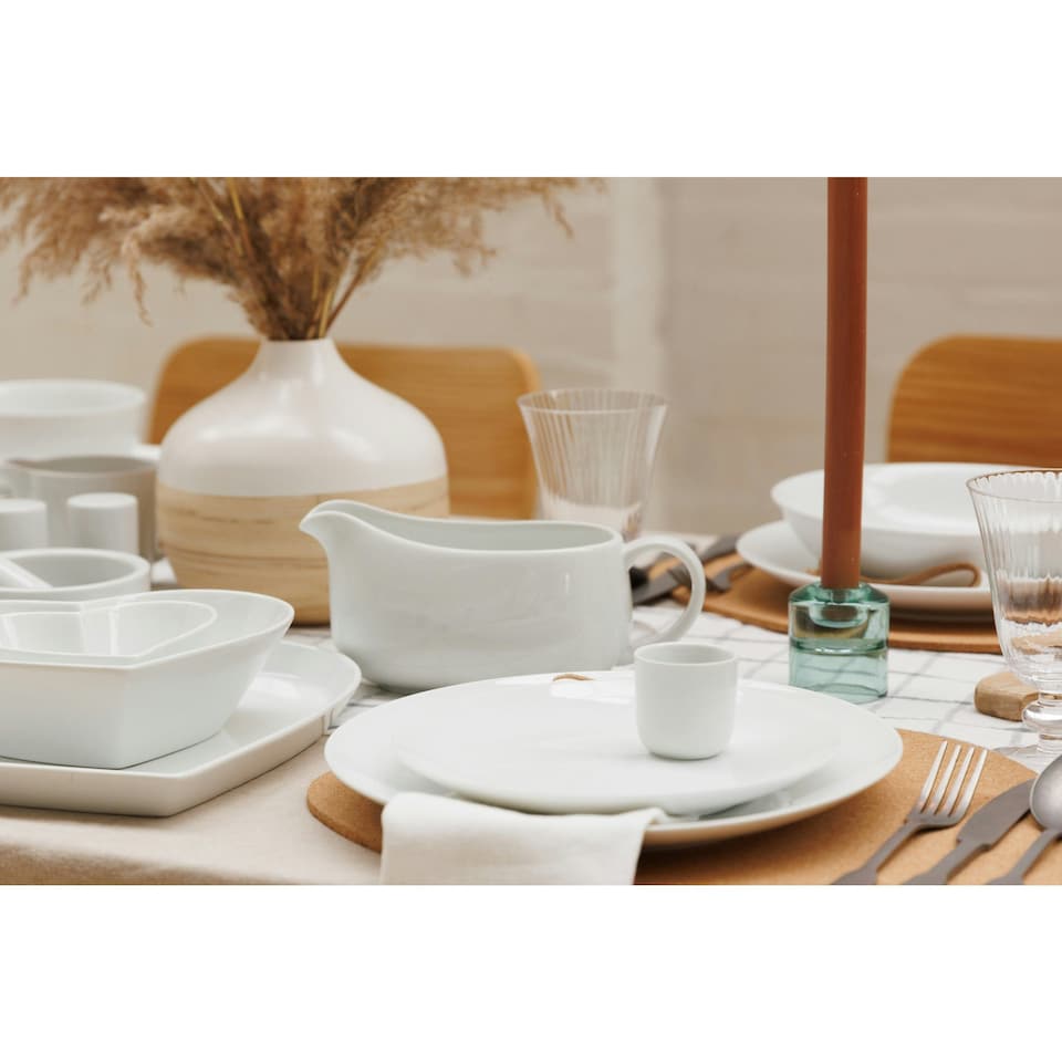 image 1 of Mikasa Gravy Boat White Porcelain 700ml