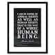 image 1 of Slate Quote Abraham Lincoln Animal Rights 9x7" Black Framed Wall Art Print