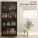 image 3 of HOMCOM 172cm Wooden Storage Cabinet Cupboard With 4 Shelves Black