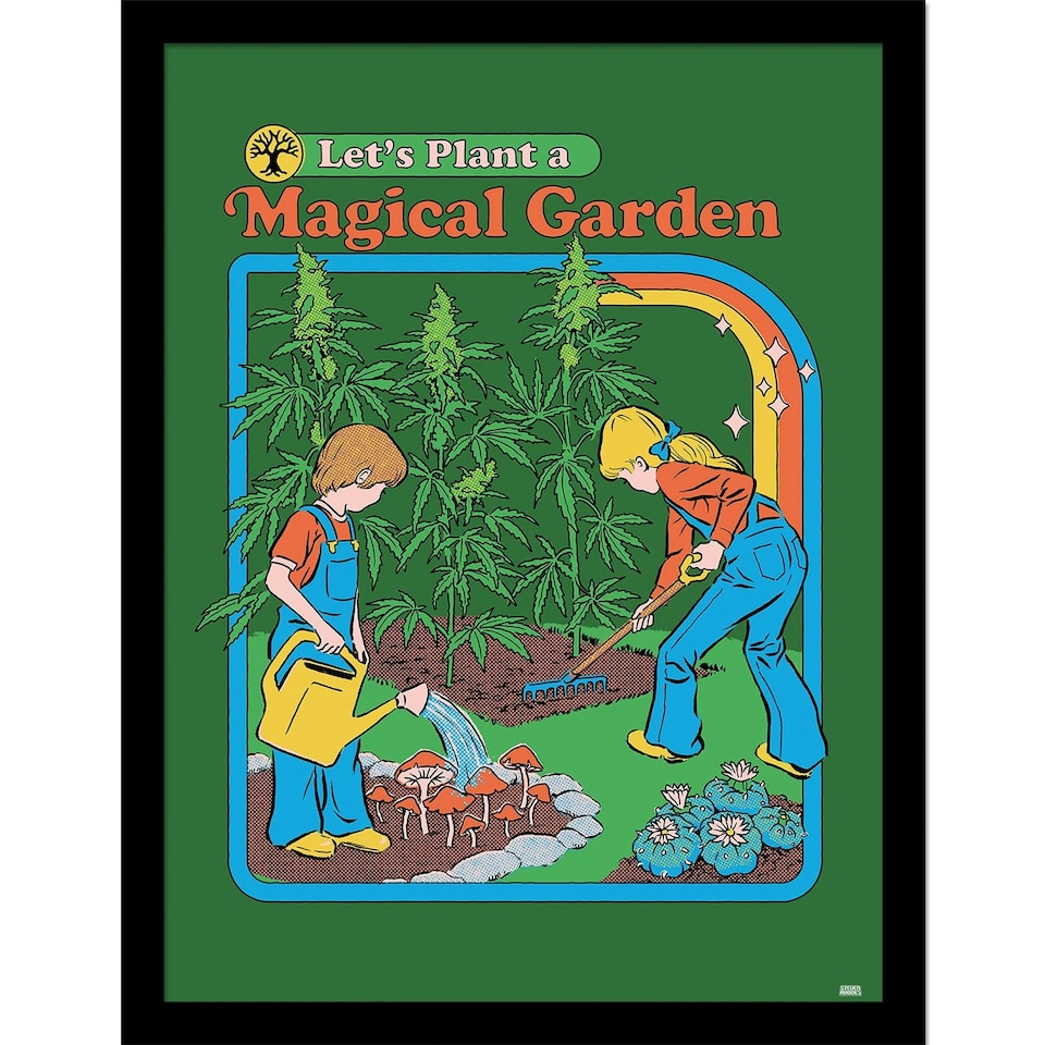 image 1 of Steven Rhodes (Magical Garden) Framed 30x40cm Print