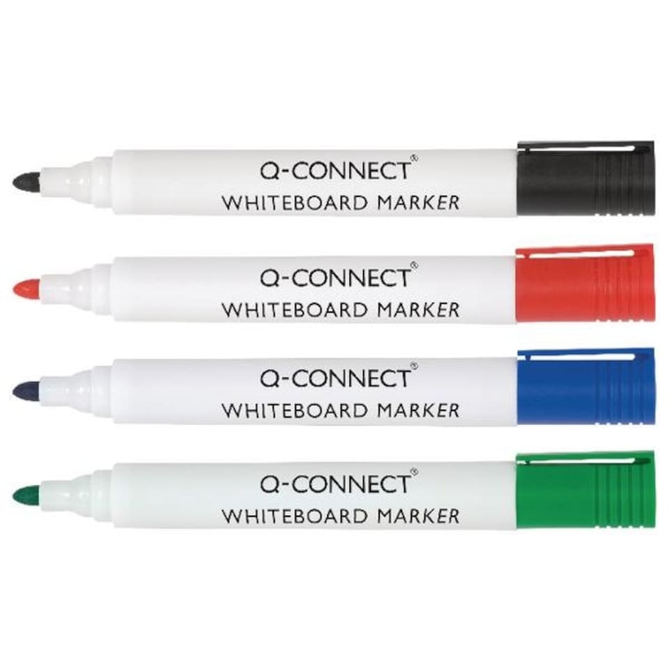 image 1 of Pack of 10 Assorted Colour Whiteboard Drywipe Marker Pens