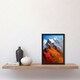 image 2 of Himalayan Mountain Range Palette Knife Black Framed Wall Art Print A4
