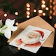image 4 of Laughing Santa Claus Portrait Blank For Him Or Her Art Xmas Festive Christmas Card