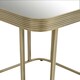 image 2 of Interiors by Premier Mirrored Top Side Table With Gold Polished Frame Green