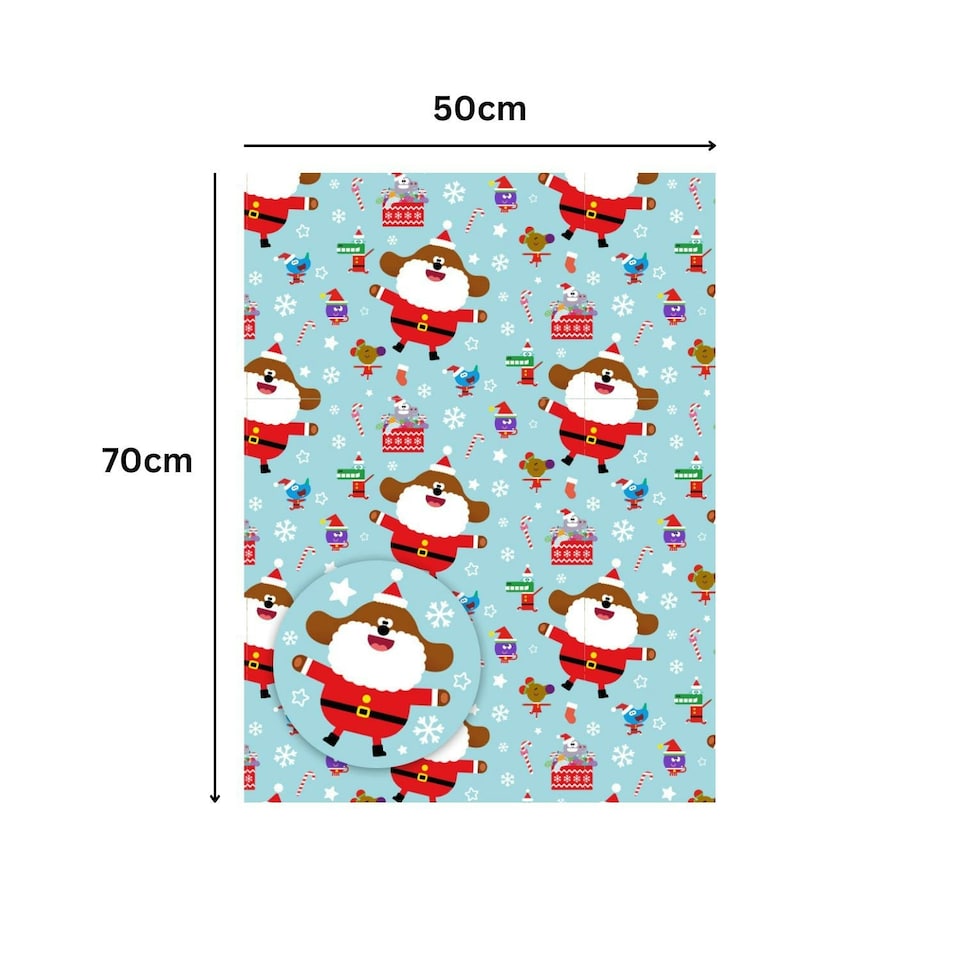 image 1 of Hey Duggee Christmas 10 Sheets & 10 Tags Gift Wrap